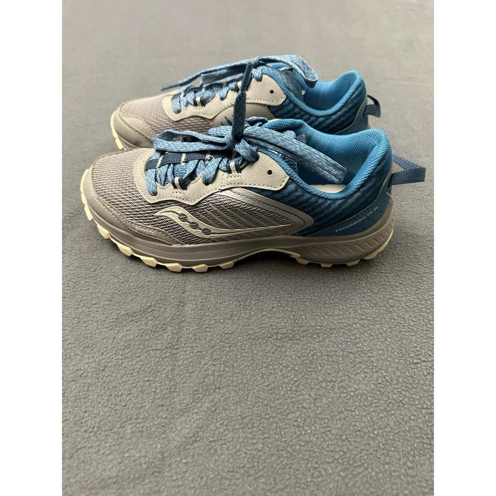 SAUCONY WOMEN'S EXCURSION TR 15 ALL TERRAIN MED B GREY/BLUE SIZE 7